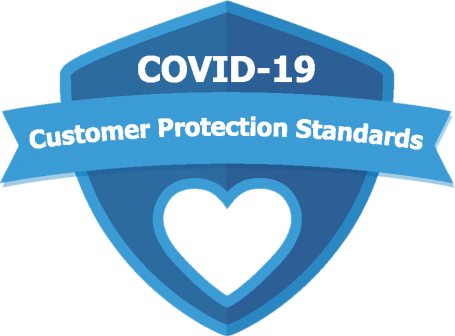 COVID-19 Customer Protection Standards Logo